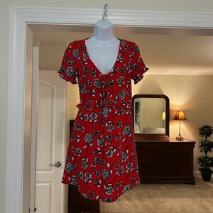 MINKPINK Red Floral Dress – XS